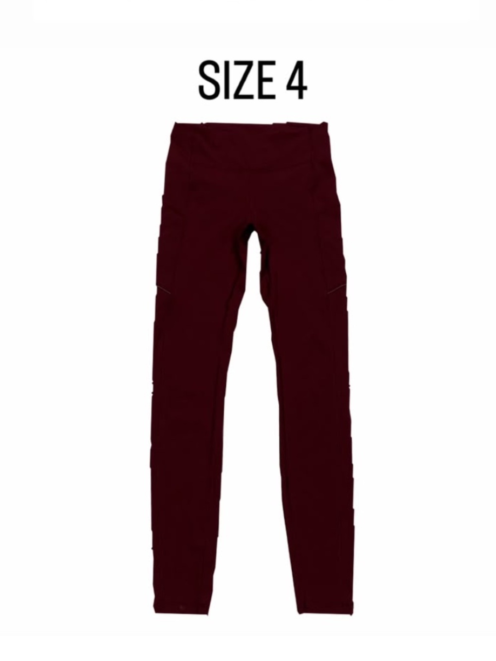 Lululemon Burgundy Swift Speed High Rise Running Leggings Size 4